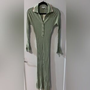 Runaway Scout Long Sleeve Green Dress